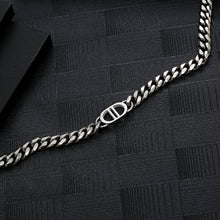 Load image into Gallery viewer, Stainless Steel Letter spliced Cuban Trend Chain Neckalce