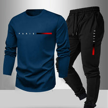 Load image into Gallery viewer, Spring and fall new 3D fashion trend trend long sleeve trousers T-shirt full print