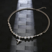 Load image into Gallery viewer, Stainless Steel Bead Splicing Irregular Cross Necklace