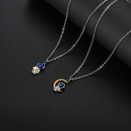 Stainless Steel INS Astronaut Trend Fashion Necklace