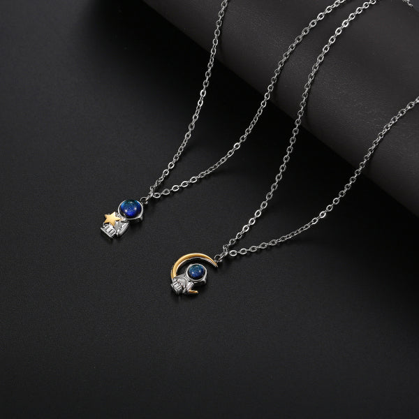 Stainless Steel INS Astronaut Trend Fashion Necklace