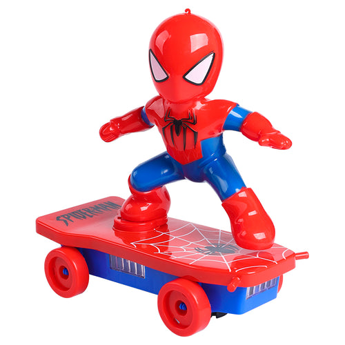 Spider Tumble Man Stunt car Kids toy car Boy Baby Kids Electric spider skateboard Bike Man