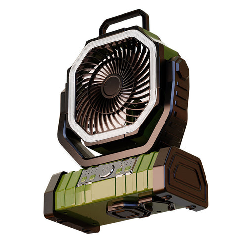 Hanging dual-purpose outdoor camping fan