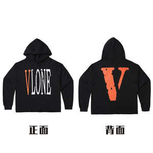 American hoodie male and female couples high street hip hop autumn winter jumper coat big V hoodie fashion brand autumn