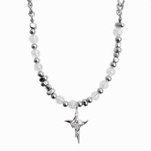 Load image into Gallery viewer, Stainless Steel Bead Splicing Irregular Cross Necklace