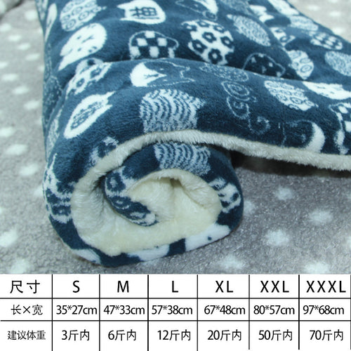 Pet mat Thickened winter warm cat and dog blanket Pet kennel Dog Kennel cat kennel dog mat