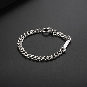 Stainless Steel INS Cool Style Hip Hop Bracelet for Men and Women