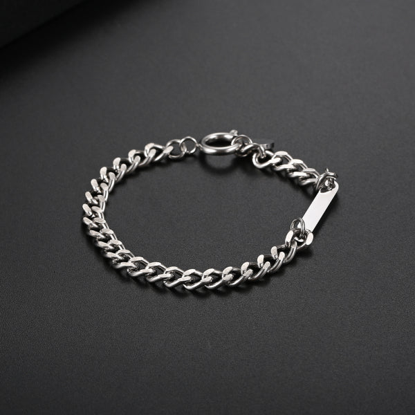 Stainless Steel INS Cool Style Hip Hop Bracelet for Men and Women