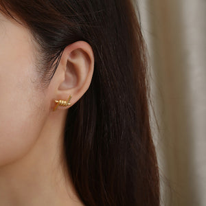 Stainless Steel Europe And America Tie A Knot Fashion Stud Earring
