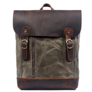Outdoor travel backpack hard wax canvas backpack new outdoor anti-male and female travel bag
