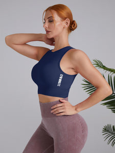 Yoga vest without chest pad breathable shock-proof running top back quick drying fitness wear sleeveless T-shirt