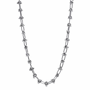 Stainless Steel INS Style Hip Hop Knot Necklace