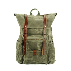 New retro men's canvas backpack outdoor anti-hiking hiking bag large capacity camping bag