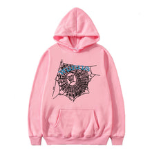 Load image into Gallery viewer, Hip hop hoodie for men and women WUNNA spider web sweatshirt hoodie