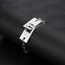 Load image into Gallery viewer, Stainless Steel 808bass Square Buckle Trend Bracelet