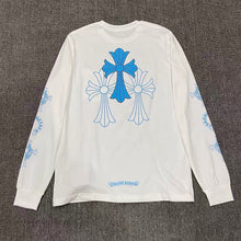 Load image into Gallery viewer, Scroll cross patchwork long sleeve T-shirt base
