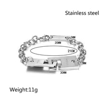Load image into Gallery viewer, Stainless Steel 808bass Square Buckle Trend Bracelet