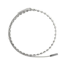 Load image into Gallery viewer, Stainless Steel Pig Nose Chain Tassel Square Trend Pendant Necklace