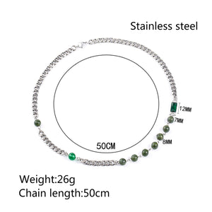 Stainless Steel Cuban Chain Minimalism Fashion Necklace