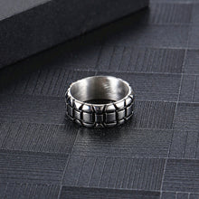 Load image into Gallery viewer, Stainless Steel Retro Personalized Pattern Ring