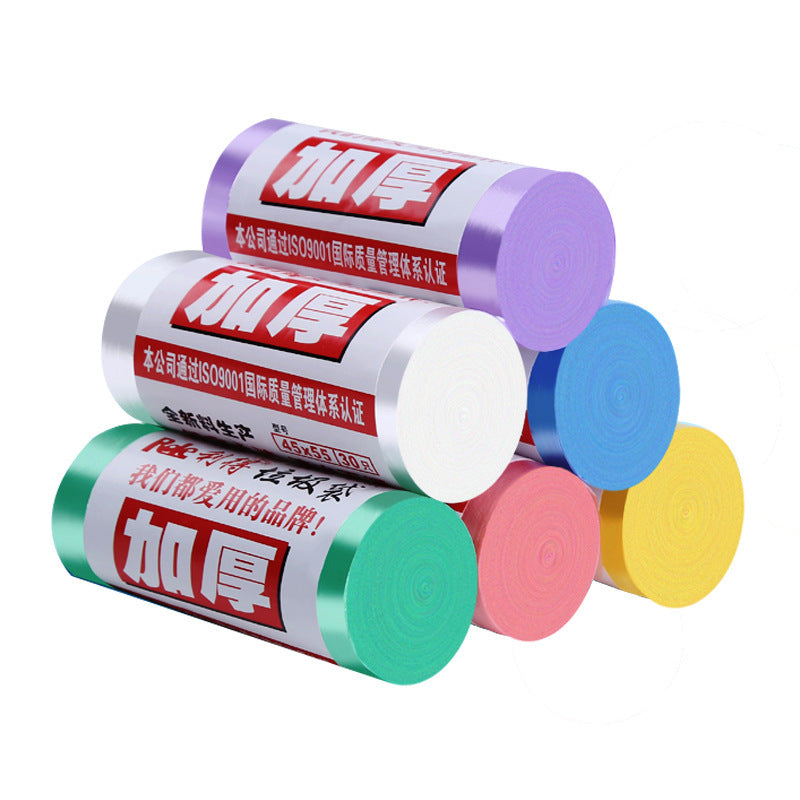 Flat mouth garbage bag household wholesale thickened plastic garbage bag toilet every family