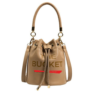 Women's bag Classic fashion vintage printed et bag drawstring shoulder crossbody bag