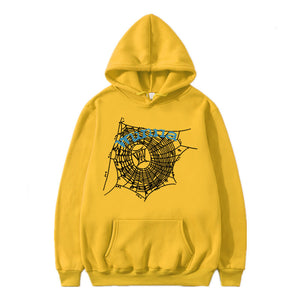 Hip hop hoodie for men and women WUNNA spider web sweatshirt hoodie