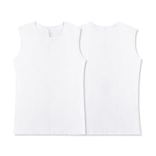 Load image into Gallery viewer, Two sets of pure cotton fitness sport sleeveless vest for men loose in summer with a white T-shirt vest base