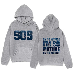 Trend letters Spring and Autumn men's and women's fashion casual top coat coat long sleeve hoodie hoodie