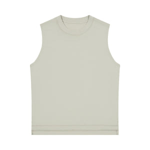 Spring and summer new trend 230g cool vest men's sports basketball round neck loose vest sleeveless men's T-shirt