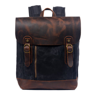 Outdoor travel backpack hard wax canvas backpack new outdoor anti-male and female travel bag