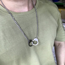 Load image into Gallery viewer, Stainless Steel Detachable Handcuffs for Men and Women&#39;s Pendant Necklace