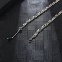 Load image into Gallery viewer, Stainless Steel Green Bead Splicing Minimalism Fashion Necklace