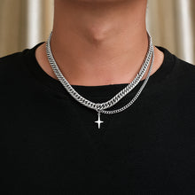 Load image into Gallery viewer, Stainless Steel Cross Minimalism Splicing Fashion Necklace