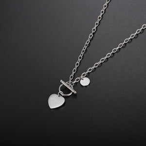 Stainless Steel OT Buckle Round Brand Love Trend Necklace