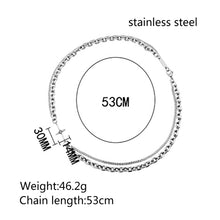 Load image into Gallery viewer, Stainless Steel Cross Trend Hip Hop Fashion Necklace