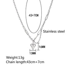 Load image into Gallery viewer, Stainless Steel Love Splicing Fashion Necklace