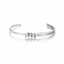 Load image into Gallery viewer, Stainless Steel European and American Fashion Geometric C-shaped Wrapped Knot Bracelet