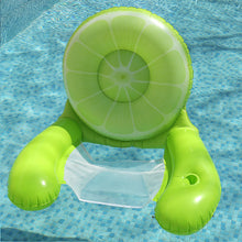 Load image into Gallery viewer, Cross border mesh floating bed inflatable hammock water collapsible back floating bed water inflatable deck chair inflatable floating row