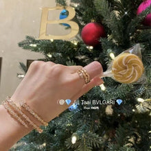Load image into Gallery viewer, Bvlgari Gem Boutique Snakehead Snaketail band diamond double ring