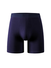 Load image into Gallery viewer, Bamboo fiber men&#39;s long underwear mid-waist black boys shorts students youth sports and leisure