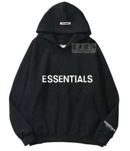ESSENTIALS Letter printed hoodie for men and women High street group build cultural sweater fashion coat