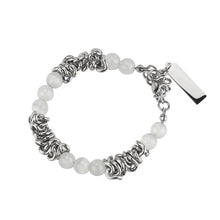 Load image into Gallery viewer, Stainless Steel Cat&#39;s Eye Stone Knot Trend Bracelet