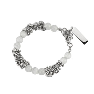 Stainless Steel Cat's Eye Stone Knot Trend Bracelet