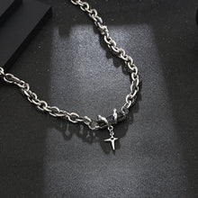 Load image into Gallery viewer, Stainless Steel Geometry Cross Necklace
