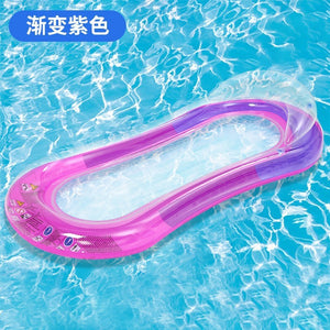 Cross border mesh floating bed inflatable hammock water collapsible back floating bed water inflatable deck chair inflatable floating row
