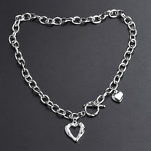 Load image into Gallery viewer, Stainless Steel Hollow Heart INS Minimalist Cold Style Necklace