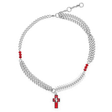 Load image into Gallery viewer, Stainless Steel Red Cross Minimalism Fashion Necklace