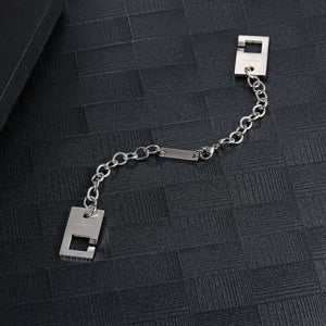 Stainless Steel 808bass Square Buckle Trend Bracelet