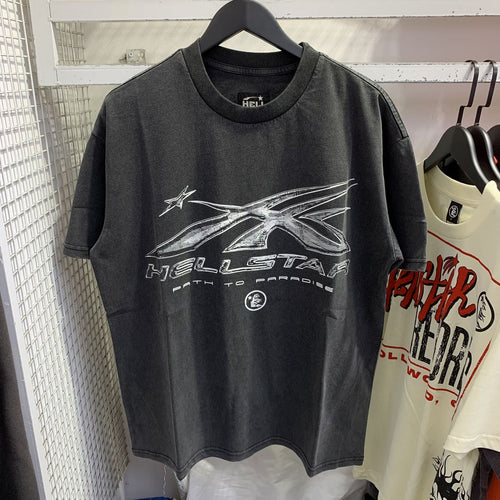 Summer new fashion brand men and women plus-size loose short-sleeved round neck T-shirt retro casual half sleeve